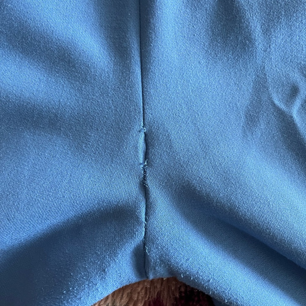 Veronica Beard Renzo Slim-Leg Crop Pants Trousers Bluebell Blue Sz 8 - Picture 10 of 10
